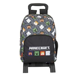 Mochila Junior Portaordenador con Trolley Minecraft TNT Perona 59064